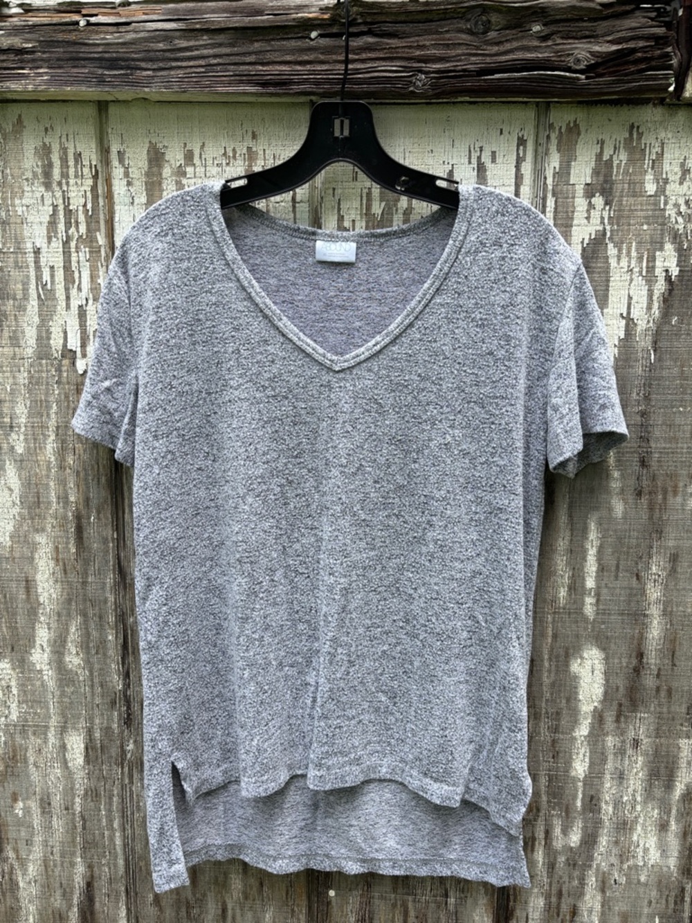 Abound Gray V-Neck Short Sleeve Relaxed Tee